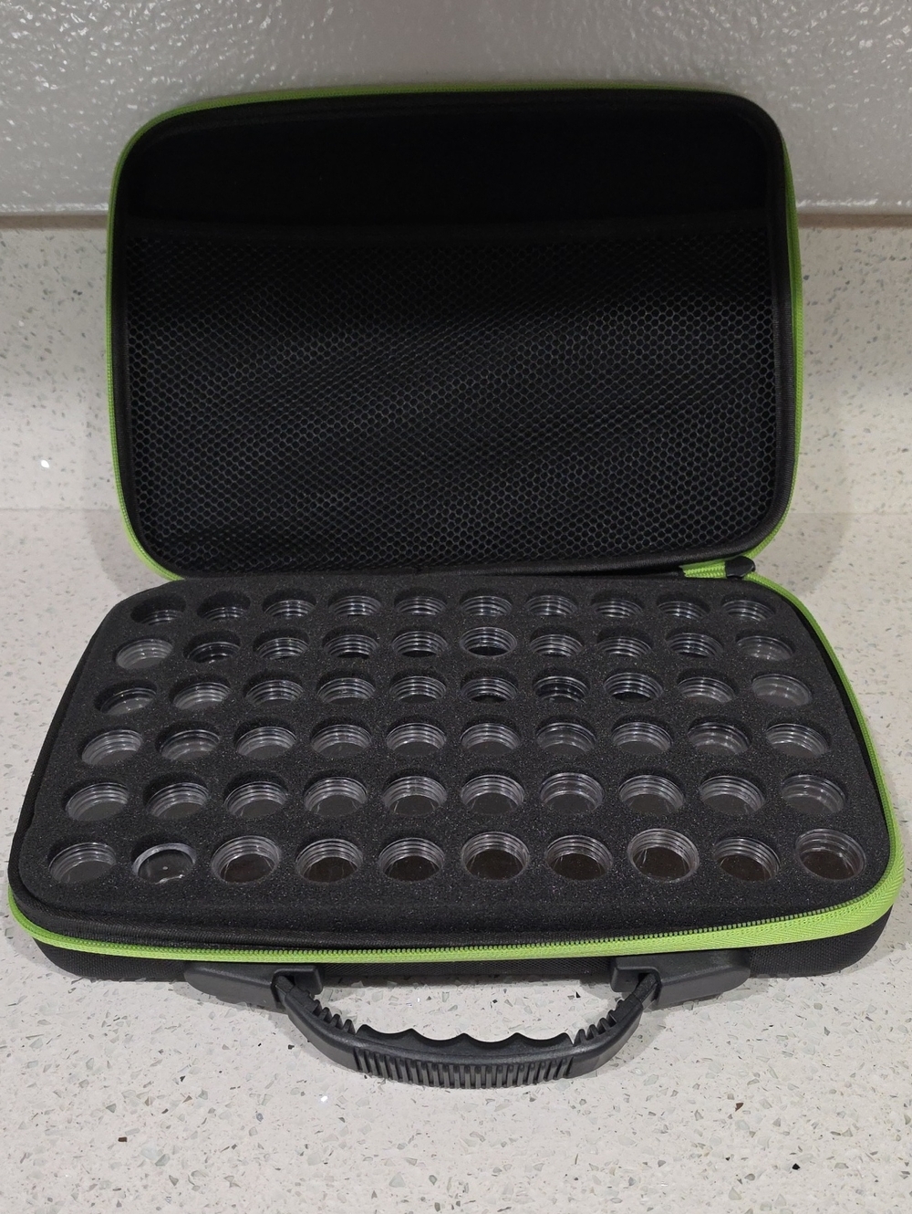 Soft Case Organizer - 60 Vials/Slots For Diamond Painting Beads, Crafts, Oils